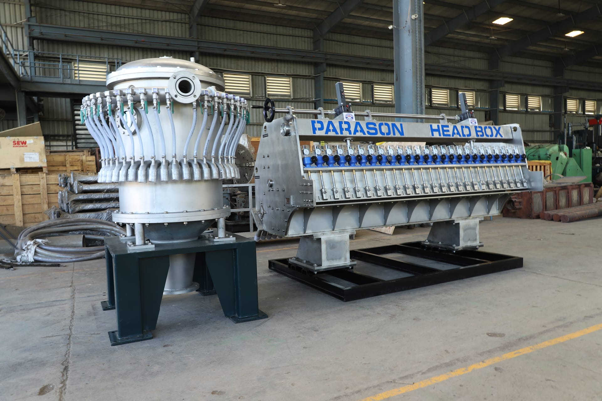 Caixa de Entrada Hidraulica - Vista Frontal